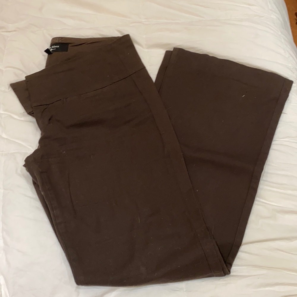 Brown wide leg pants